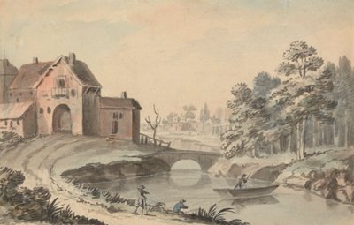 Figurer i et Landskab ved en Flod af Peter Tillemans