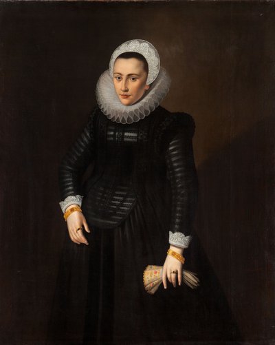 Portræt af Barbara de Herlin af Peter Tillemans