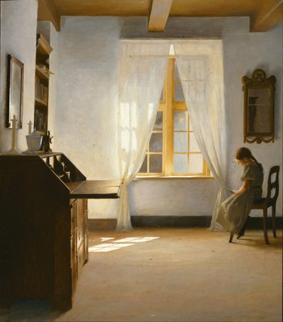 Pigelæsning, 1901 af Peter Vilhelm Ilsted