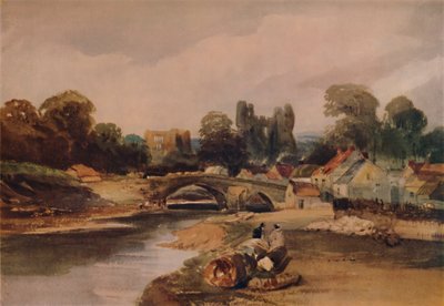 En landsby ved en flod, c1824, 1935 af Peter de Wint