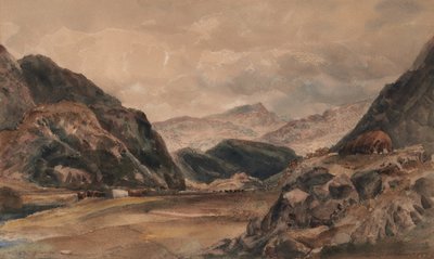 Beddgelert, North Wales af Peter de Wint