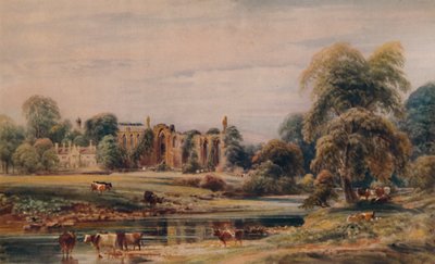 Bolton Abbey and Rectory, 1846, 1935 af Peter de Wint