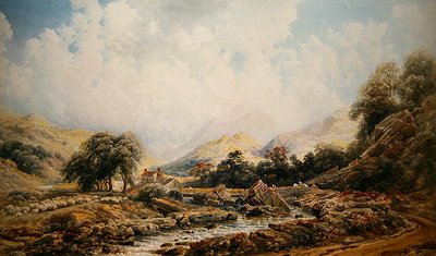 Brougham Mill (akvarel på papir) af Peter de Wint