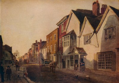 Eton High Street, c1800-tallet, 1924 af Peter de Wint
