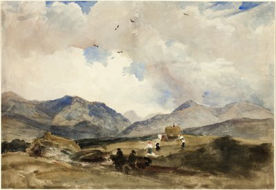 I Wales mellem Bangor og Capel Curig af Peter de Wint