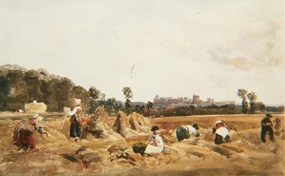 PD.129-1950 Cornfield, Windsor af Peter de Wint