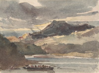 Studie for The Ferry, efter 1829. af Peter de Wint