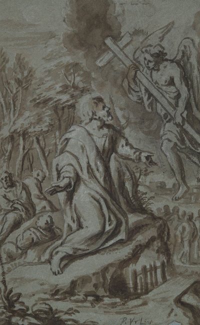 Kristus i Getsemane af Peter van Lint