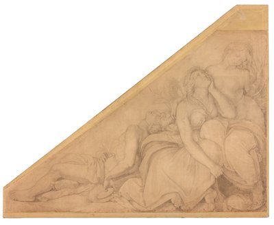 Hyakinthos, Klytia, Leukothoe, forvandlet til blomster af Peter von Cornelius