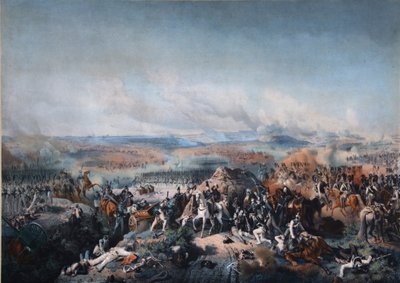 Slaget ved Borodino den 26. august 1812, første kvartal af det 19. århundrede. af Peter von Hess