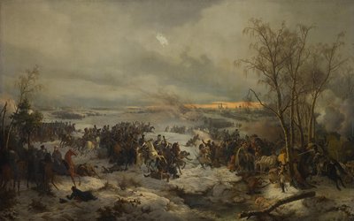 Slaget ved Krasnoi Krasny den 17. november 1812, 1849 af Peter von Hess
