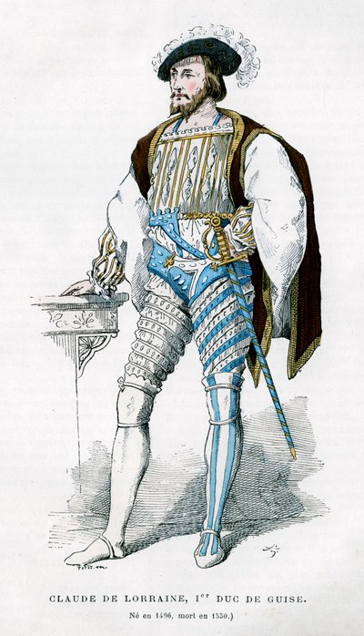 Claude de Lorraine, 1. hertug af Guise, 1500-tallet 1882-1884 af Petit