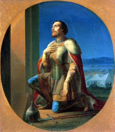 Alexander Nevsky (1220/1-65) Prins af Novgorod, storhertug af Vladimir af Petr Mikhailovich Shamshin