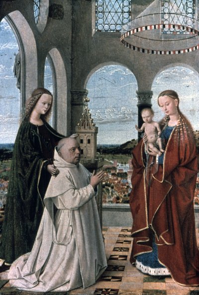 Madonna og barn, 1400-tallet af Petrus Christus