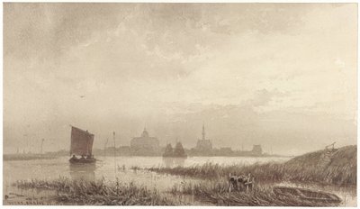 Udsigt over Veere af Petrus Franciscus Greive