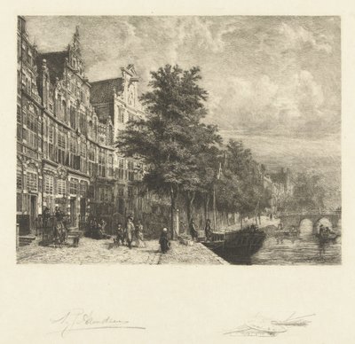 Udsigt over Herengracht af Petrus Johannes Arendzen