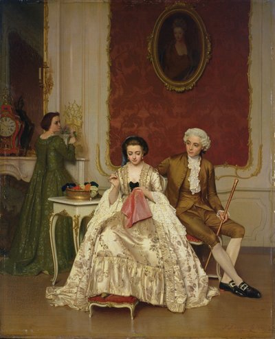 Jalousi, 1861 af Petrus Renier Hubertus Knarren