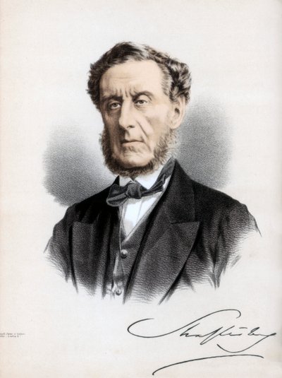 Anthony Ashley Cooper, 7. jarl af Shaftesbury, engelsk politiker og filantrop, c1890. af Petter and Galpin Cassell