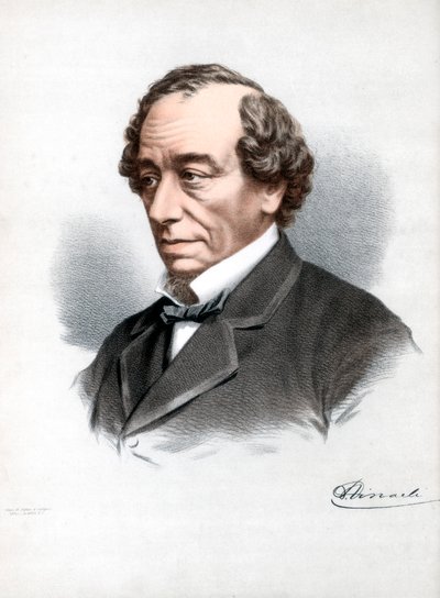 Benjamin Disraeli, 1. jarl af Beaconsfield, britisk konservativ statsmand, c1890. af Petter and Galpin Cassell