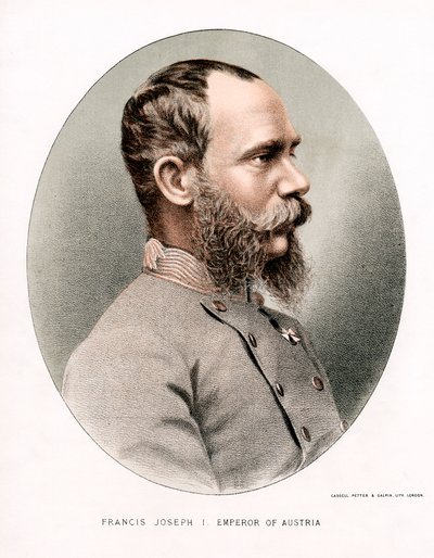 Franz Joseph, kejser af Østrig, c1880 af Petter and Galpin Cassell