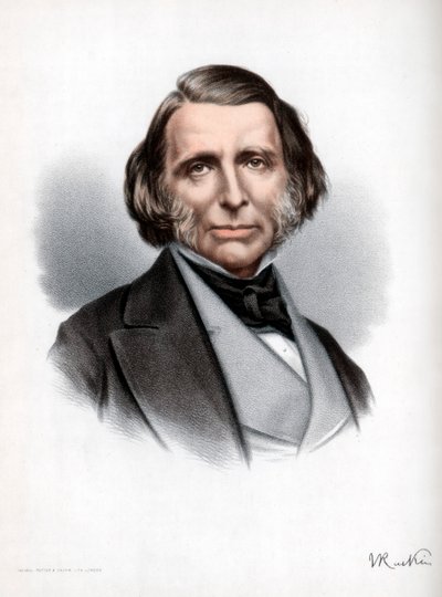 John Ruskin, britisk forfatter, digter, kunstner og kritiker, c1890. af Petter and Galpin Cassell