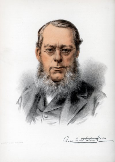 Richard Assheton Cross, 1st Viscount Cross, britisk statsmand, c1890. af Petter and Galpin Cassell