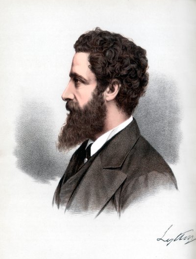 Robert Bulwer-Lytton, 1. jarl af Lytton, engelsk digter og statsmand, c1890. af Petter and Galpin Cassell