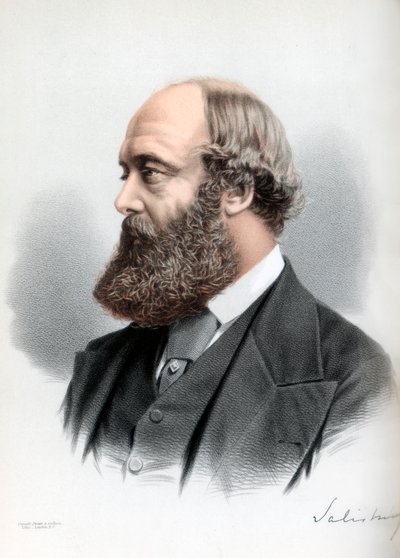 Robert Gascoyne-Cecil, 3. markis af Salisbury, britisk statsmand og premierminister, c1890. af Petter and Galpin Cassell