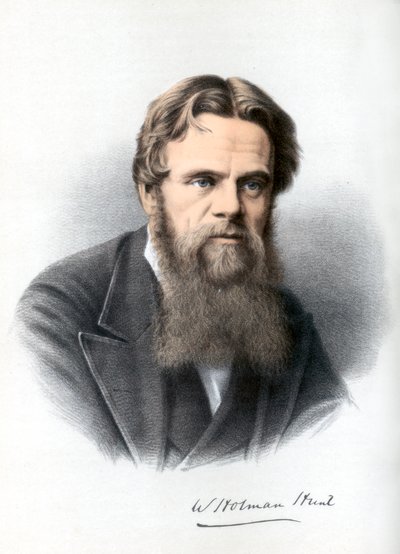 William Holman Hunt, britisk maler, c1890. af Petter and Galpin Cassell