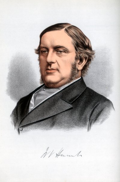 William Vernon Harcourt, britisk liberal statsmand, c1890. af Petter and Galpin Cassell