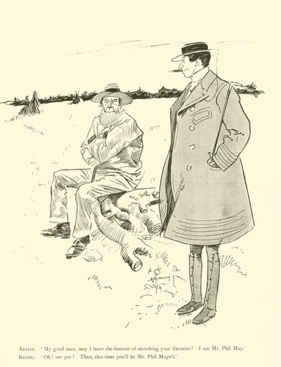 Tegneserie af Phil May, fra 1890