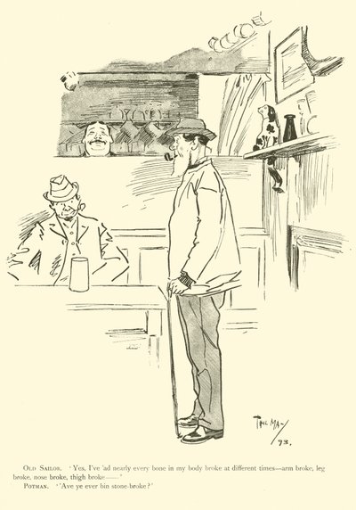 Tegneserie af Phil May, fra 1890