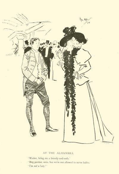 Tegneserie af Phil May, fra 1890