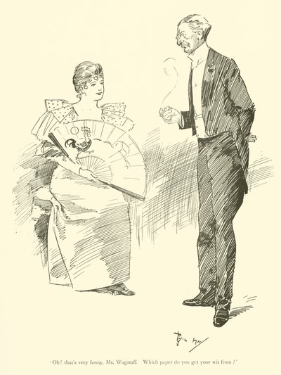 Tegneserie af Phil May, fra 1890
