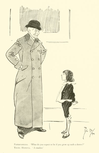 Tegneserie af Phil May, fra 1890
