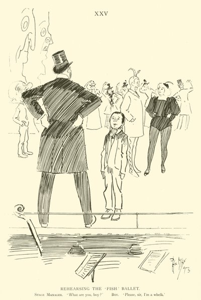 Tegneserie af Phil May, fra 1890