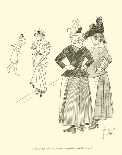 Tegneserie af Phil May, fra 1890