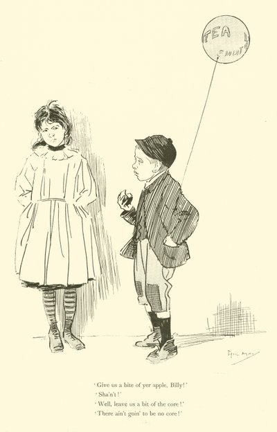Tegneserie af Phil May, fra 1890