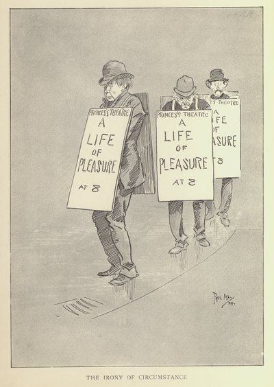 Tegneserie af Phil May, fra 1890