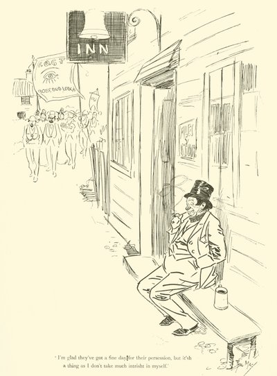 Tegneserie af Phil May, fra 1890