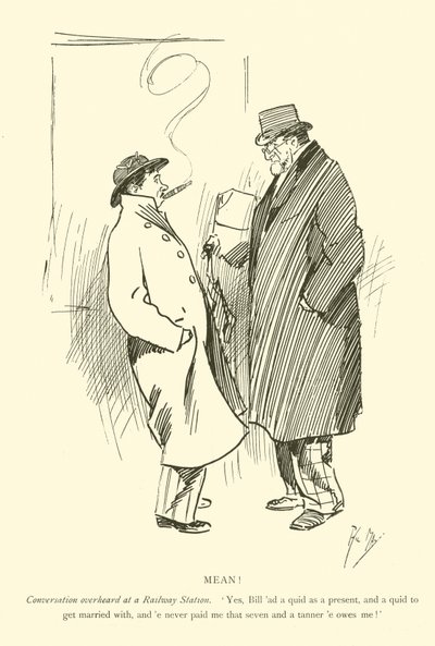 Tegneserie af Phil May, fra 1890