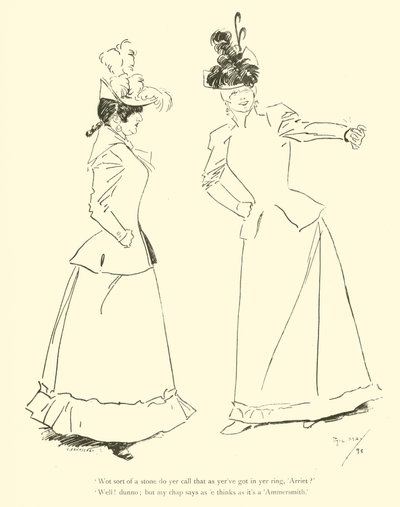Tegneserie af Phil May, fra 1890
