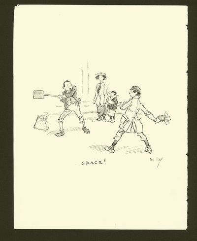 Illustration til Phil Mays Gutter-Snipes af Phil May
