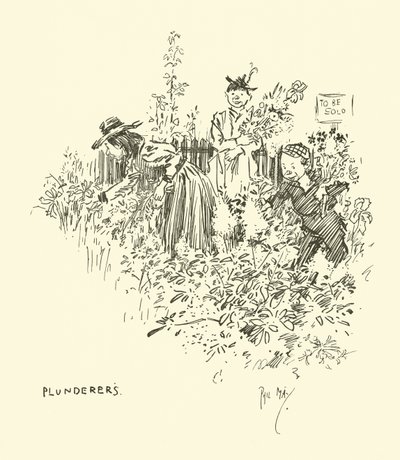 Illustration til Phil Mays Gutter-Snipes af Phil May