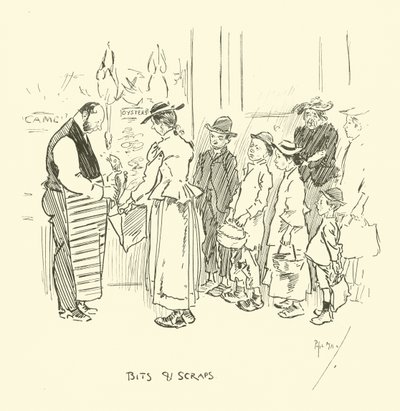 Illustration til Phil Mays Gutter-Snipes af Phil May