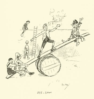 Illustration til Phil Mays Gutter-Snipes af Phil May