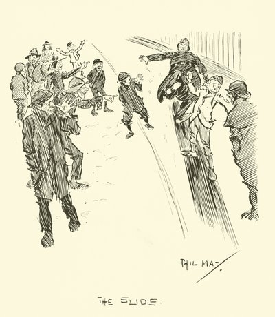 Illustration til Phil Mays Gutter-Snipes af Phil May