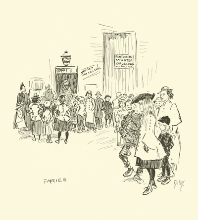 Illustration til Phil Mays Gutter-Snipes af Phil May