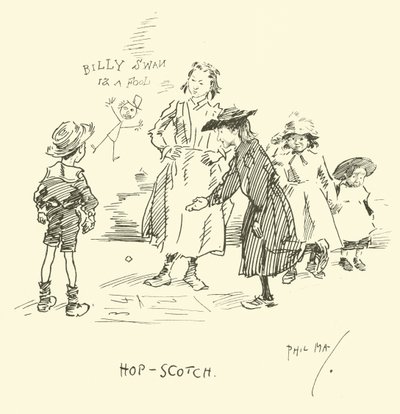 Illustration til Phil Mays Gutter-Snipes af Phil May