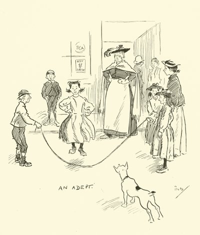 Illustration til Phil Mays Gutter-Snipes af Phil May
